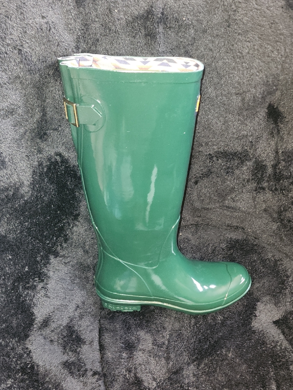 Pendleton Green Rain Boot with Multicolor Aztec Lining